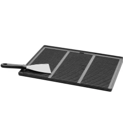 Plancha-Platte mit Spatel 46,5 x 6,5 x 37 cm