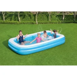 Planschbecken eckig blau 305 x 183 x 46 cm 850 l