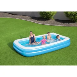 Planschbecken eckig blau 305 x 183 x 46 cm 850 l
