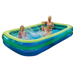 Planschbecken 'Family Pool' blau/grün 305 x 183 x 50 cm