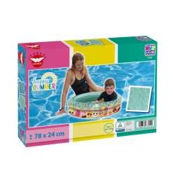 Planschbecken 'Happy Summer Babypool' mehrfarbig Ø 74 x 18 cm