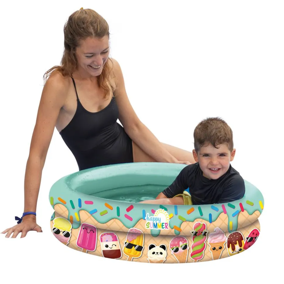 Planschbecken 'Happy Summer Babypool' mehrfarbig Ø 74 x 18 cm