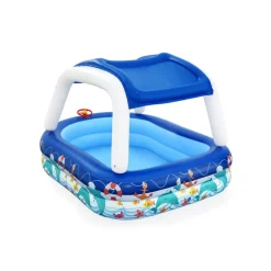 Planschbecken mit Sonnenschutzdach 'Sea Captain' bunt 213 x 155 x 132 cm 282 l