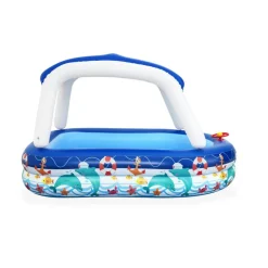 Planschbecken mit Sonnenschutzdach 'Sea Captain' bunt 213 x 155 x 132 cm 282 l