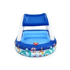 Planschbecken mit Sonnenschutzdach 'Sea Captain' bunt 213 x 155 x 132 cm 282 l