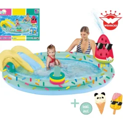 Playpool 'Eis' mit Rutsche mehrfarbig 198 x 18 x 150 cm