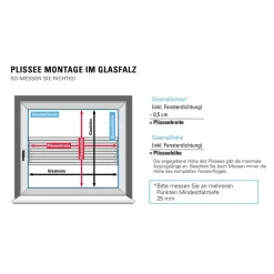 Plissee 'Concept' weiß 60 x 130 cm 7-teilig