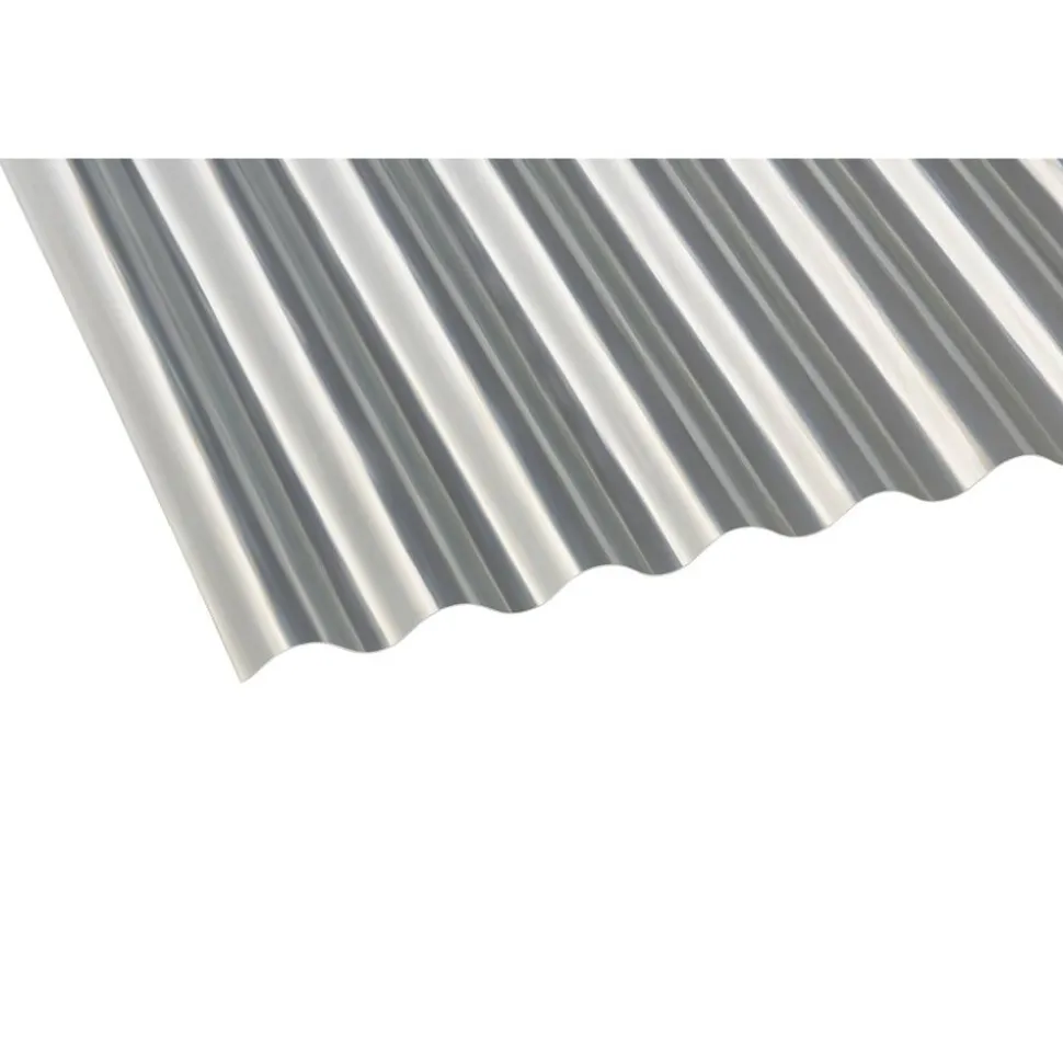 Polyester-Wellplatte 'Sinus 76/18' natur 200 x 90 x 0,08 cm