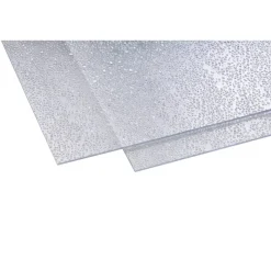 Polystyrolplatte 'Tropfen' klar 200 x 100 x 0,5 cm