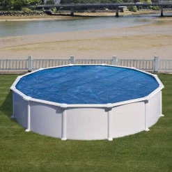 Poolabdeckung blau Ø 395 cm