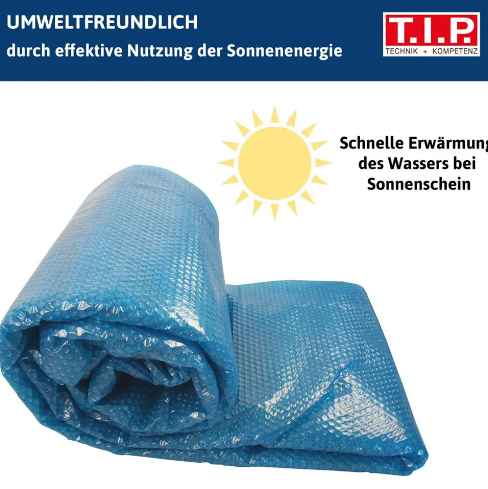 Poolabdeckung Solarfolie 732 x 366 cm blau