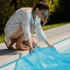 Poolabdeckung Solarfolie Ø 3,6 m blau