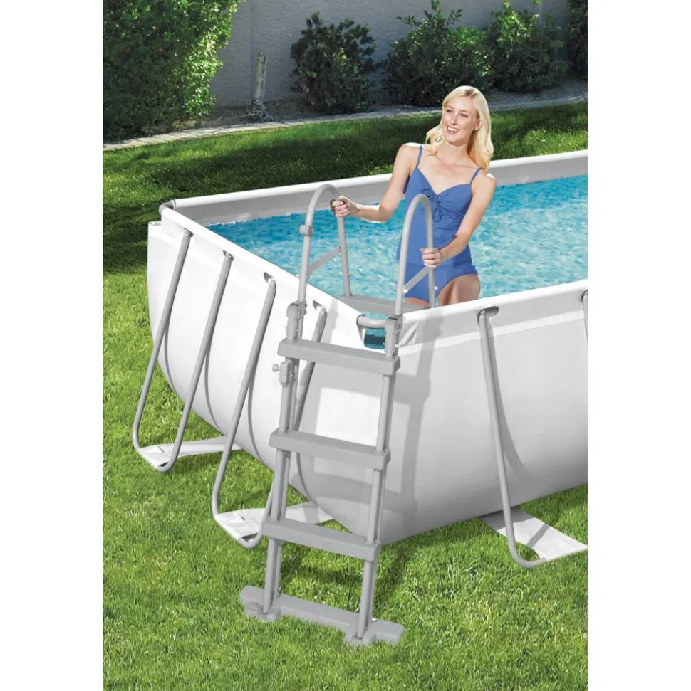 Pool-Übersteigleiter 'Flowclear' 3-Stufig, 107 cm
