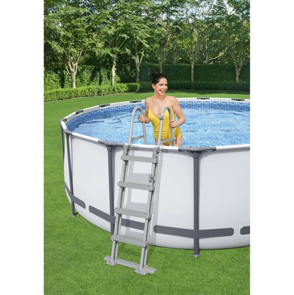 Pool-Übersteigleiter 'Flowclear' 4-Stufig, 122 cm