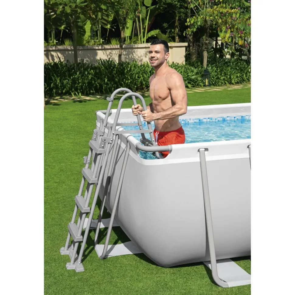 Pool-Übersteigleiter 'Flowclear' 4-Stufig, 122 cm