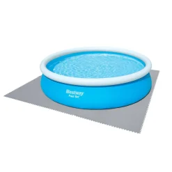 Pool-Bodenschutzfliesen grau 9 Stück á 50 x 50 cm