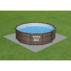 Pool-Bodenschutzmatten 'Flowclear' grau 50 x 50 cm 9 Stück