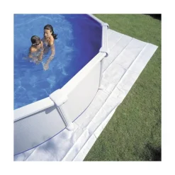 Pool-Bodenschutzvlies weiß Ø 550 cm