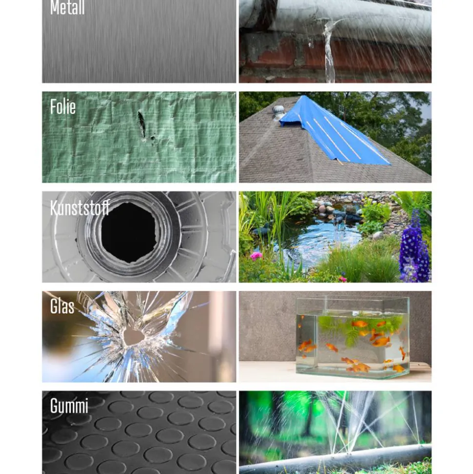 Poolflicken Reparatur-Klebeband transparent 150 x 10 cm