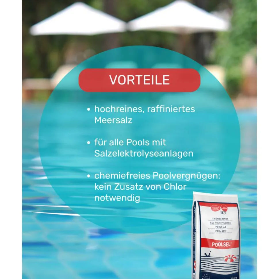 Poolmeersalz 0,5 - 4,0 mm 25 kg