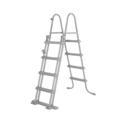 Pool-Sicherheitsleiter 'Flowclear™' Stahl 2 x 4 Stufen, 122 cm