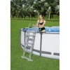 Pool-Sicherheitsleiter 'Flowclear™' Stahl 2 x 3 Stufen, 107 cm