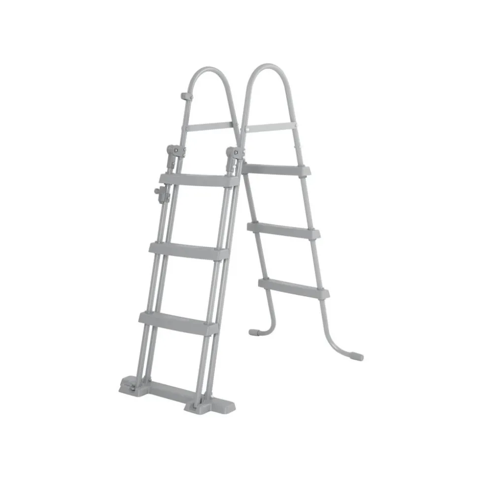 Pool-Sicherheitsleiter 'Flowclear™' Stahl 2 x 3 Stufen, 107 cm