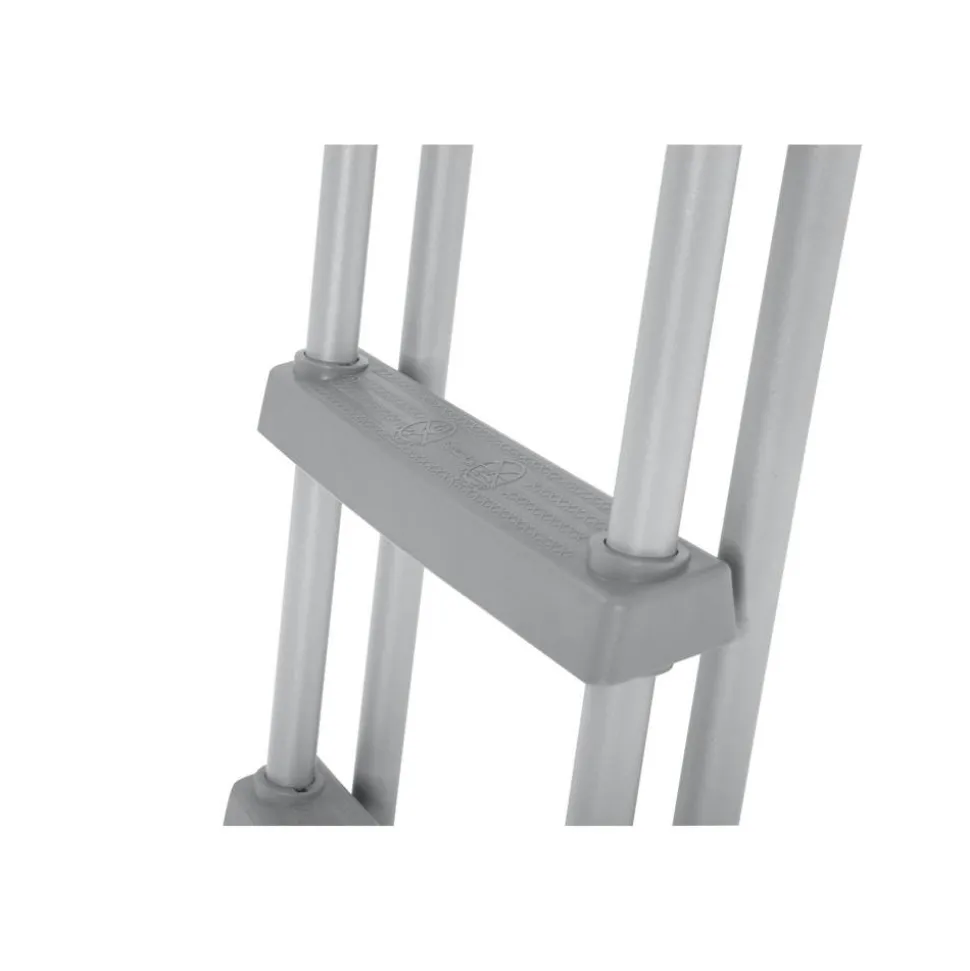 Pool-Sicherheitsleiter 'Flowclear™' Stahl 2 x 3 Stufen, 107 cm