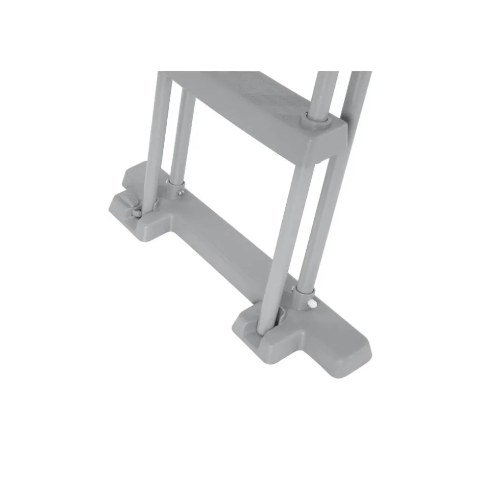 Pool-Sicherheitsleiter 'Flowclear™' Stahl 2 x 3 Stufen, 107 cm