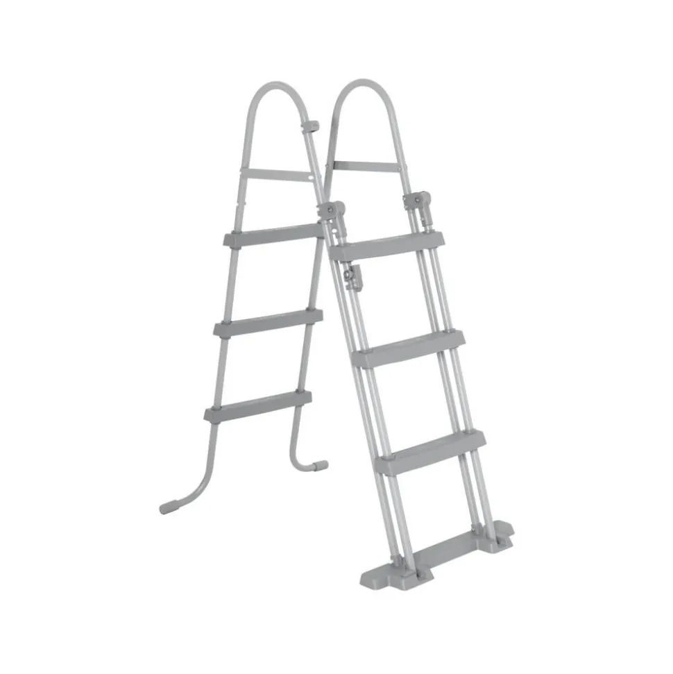 Pool-Sicherheitsleiter 'Flowclear™' Stahl 2 x 3 Stufen, 107 cm