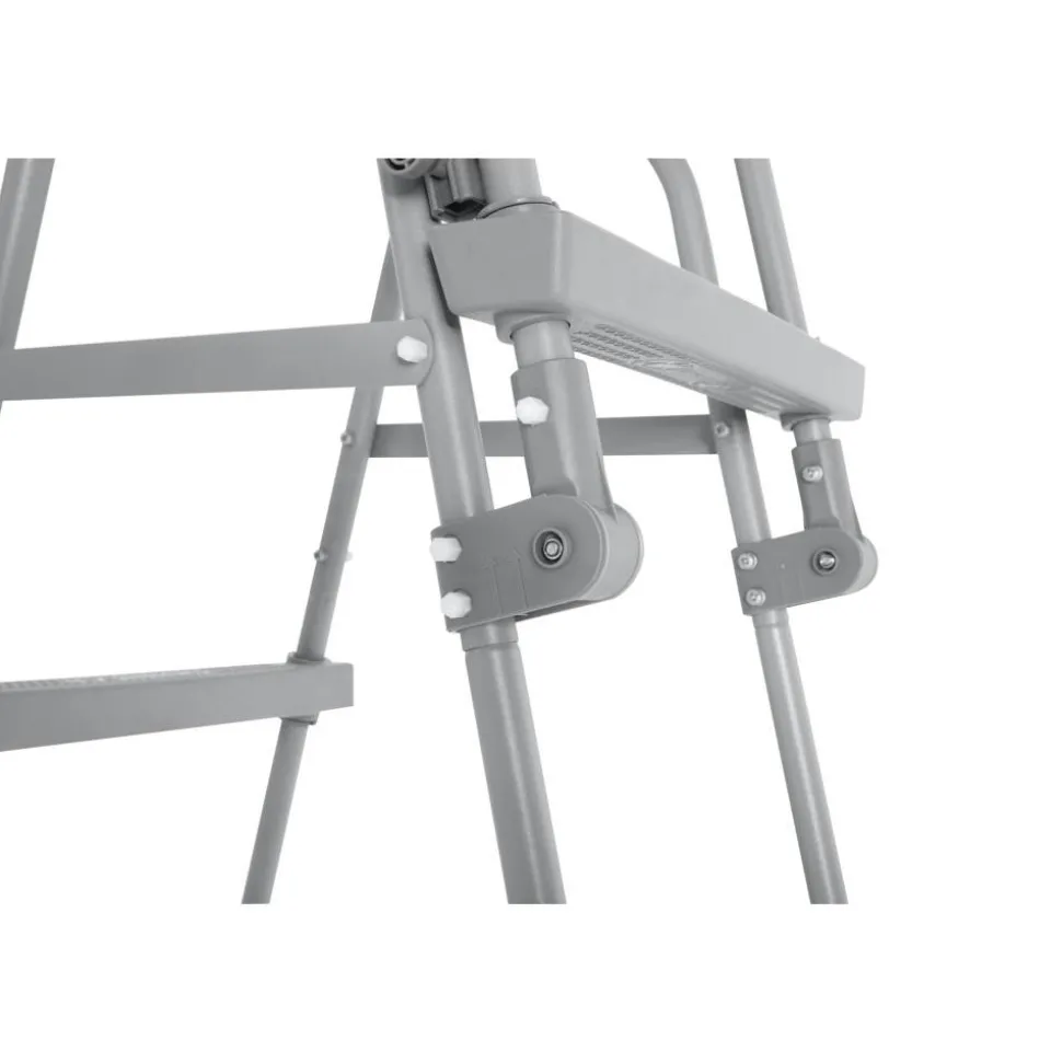 Pool-Sicherheitsleiter 'Flowclear™' Stahl 2 x 3 Stufen, 107 cm