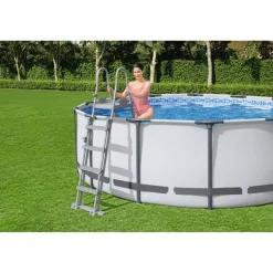 Pool-Sicherheitsleiter 'Flowclear™' Stahl für Pools bis 132 cm