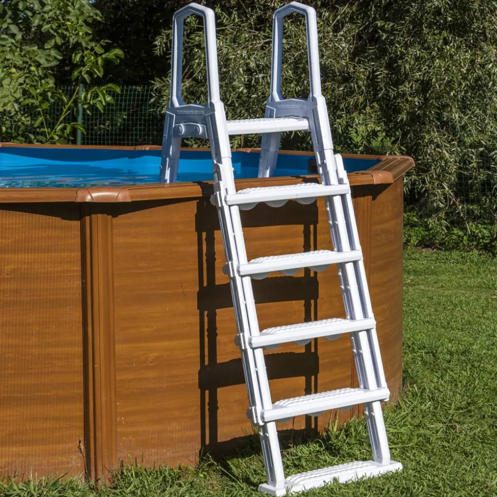 Pool-Sicherheitsleiter, Kunststoff, 2 x 4 Stufen