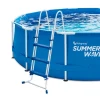 Pool-Sicherheitsleiter Stahl/Kunststoff 6 Stufen 64 x 91 cm