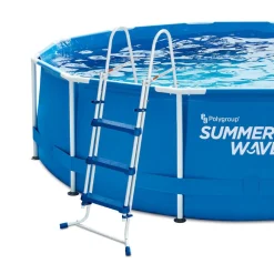 Pool-Sicherheitsleiter Stahl/Kunststoff 6 Stufen 64 x 91 cm