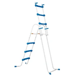 Pool-Sicherheitsleiter Stahl/Kunststoff 6 Stufen 64 x 91 cm
