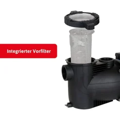 Pool-Umwälzpumpe 'SPP 400 FT' mit Vorfilter schwarz/blau