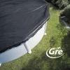 Pool-Winterabdeckung schwarz Ø 380 cm