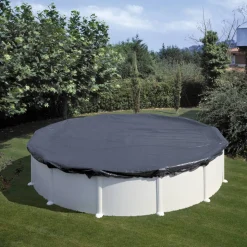 Pool-Winterabdeckung schwarz Ø 380 cm