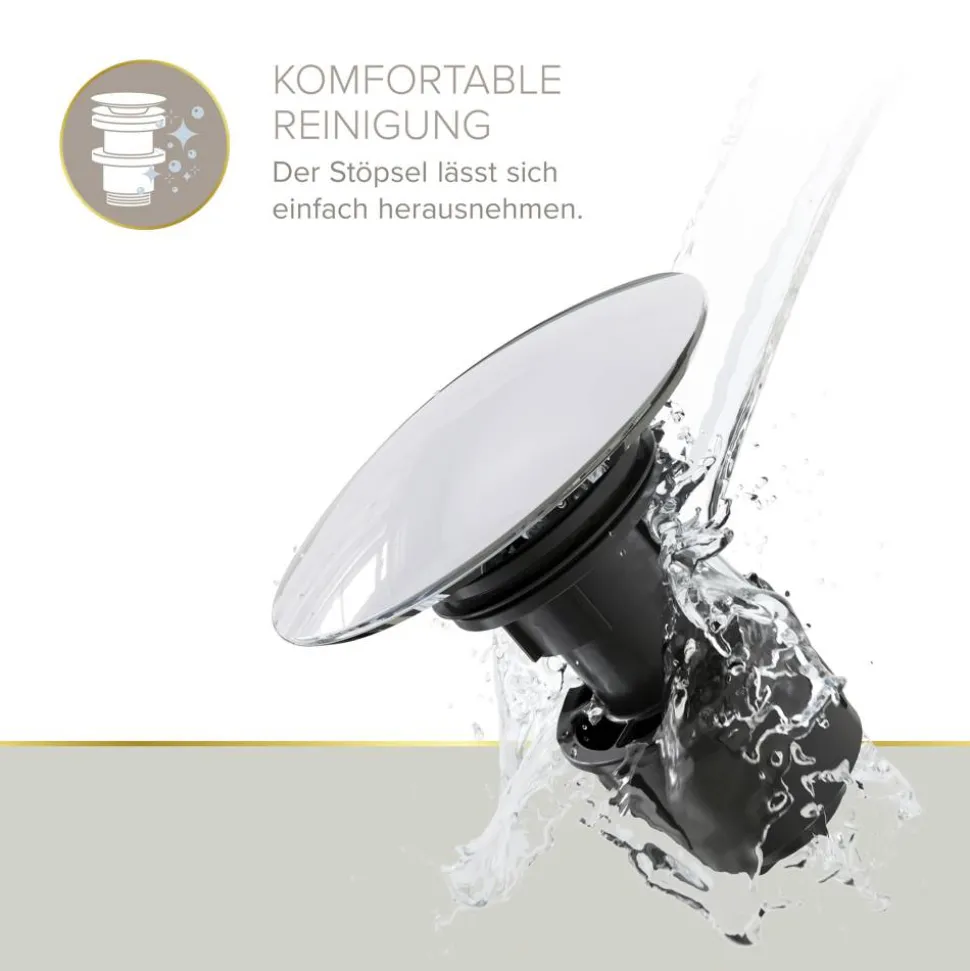 Pop-Up-Ablaufventil 'EasyClean' chromfarben