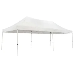 Pop-Up-Festzelt weiß 4 x 8 m, rollbare Transporttasche