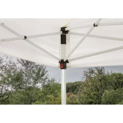 Pop-Up-Festzelt weiß 4 x 8 m, rollbare Transporttasche