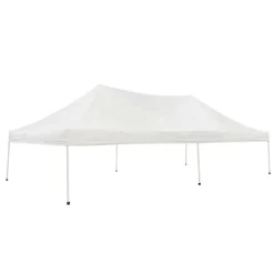 Pop-Up-Festzelt weiß 4 x 8 m, rollbare Transporttasche