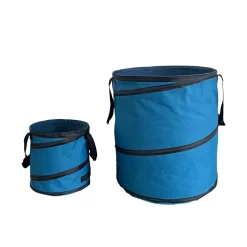 PopUp-Gartenabfallsack-Set blau 15 l und 75 l, 2-teilig