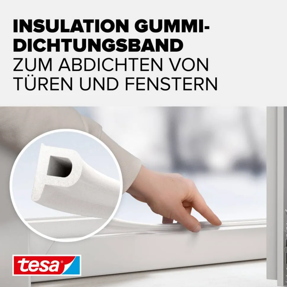 P-Profildichtung 'Insulation' weiß 6 m