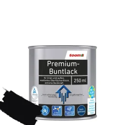 Premium-Buntlack tiefschwarz glänzend 250 ml