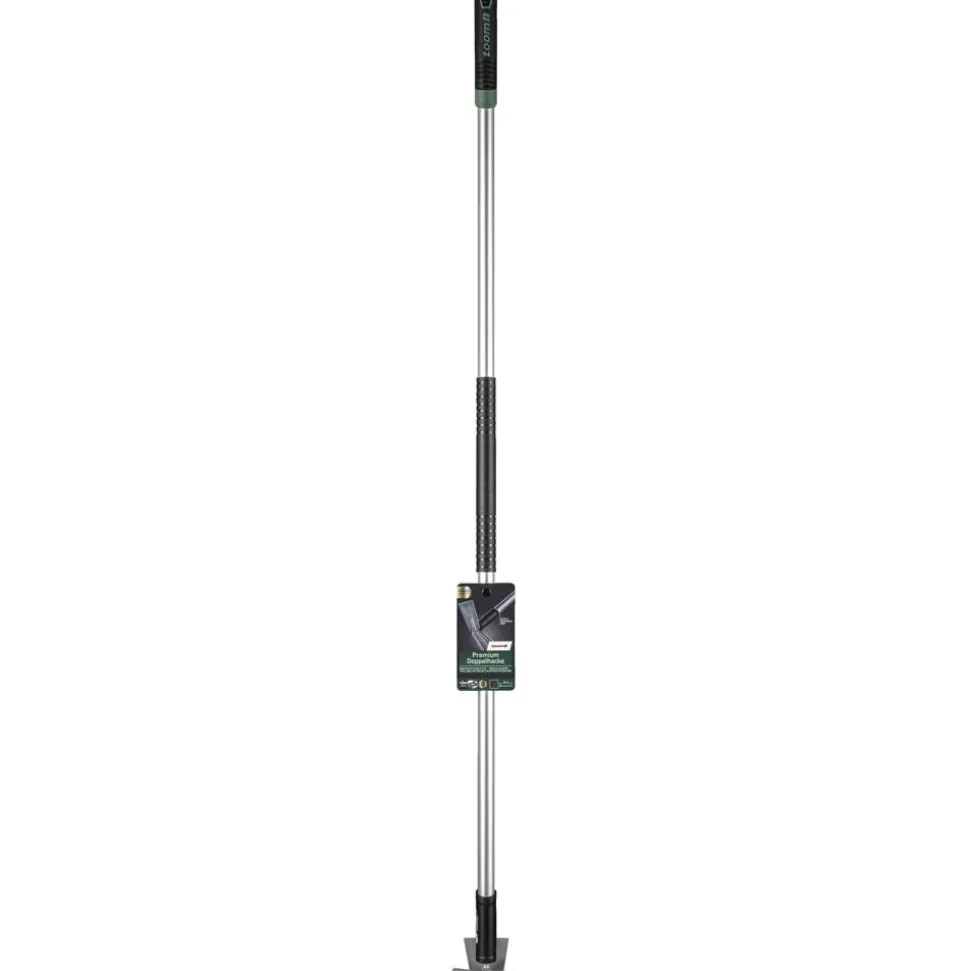 Premium-Doppelhacke Carbonstahl 3 Zinken 154 cm