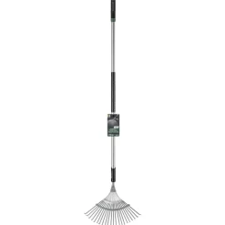 Premium-Fächerbesen Carbonstahl 22 Zinken 175 cm