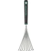 Premium-Hand-Fächerbesen Carbonstahl 9 Zinken 43 cm