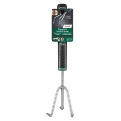 Premium-Handgrubber Carbonstahl 3 Zinken 33 cm